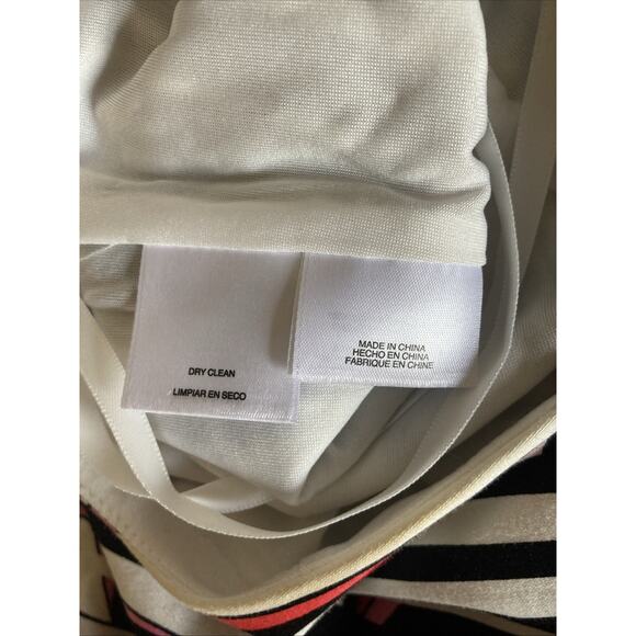 Nine West Women's 10 Dress Fit and Flare Sleeveless Multi Striped And Pockets - Picture 10 of 11